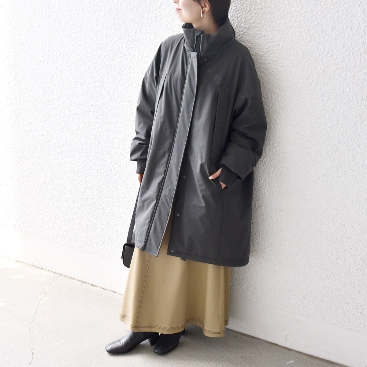SHIPS any:〈多機能〉中綿 2WAY スタンドカラー モンスター コート