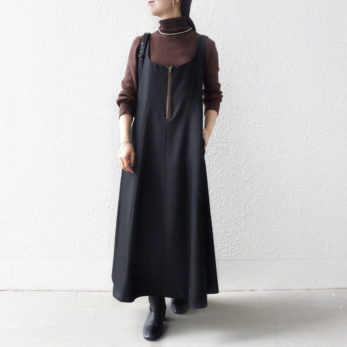 美品✨シップスエニィ　ダブルクロス シャツワンピース　ロングワンピース 一部追加予約》【WEB限定】SHIPS any:〈洗濯機可能〉ダブル