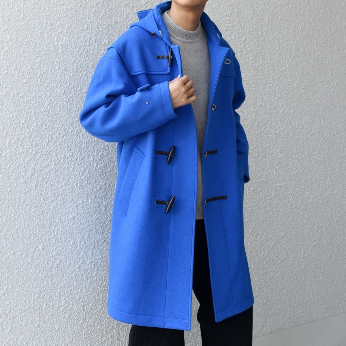 トーナルクレストブリッジチェックダッフルコート | ブラックレーベル