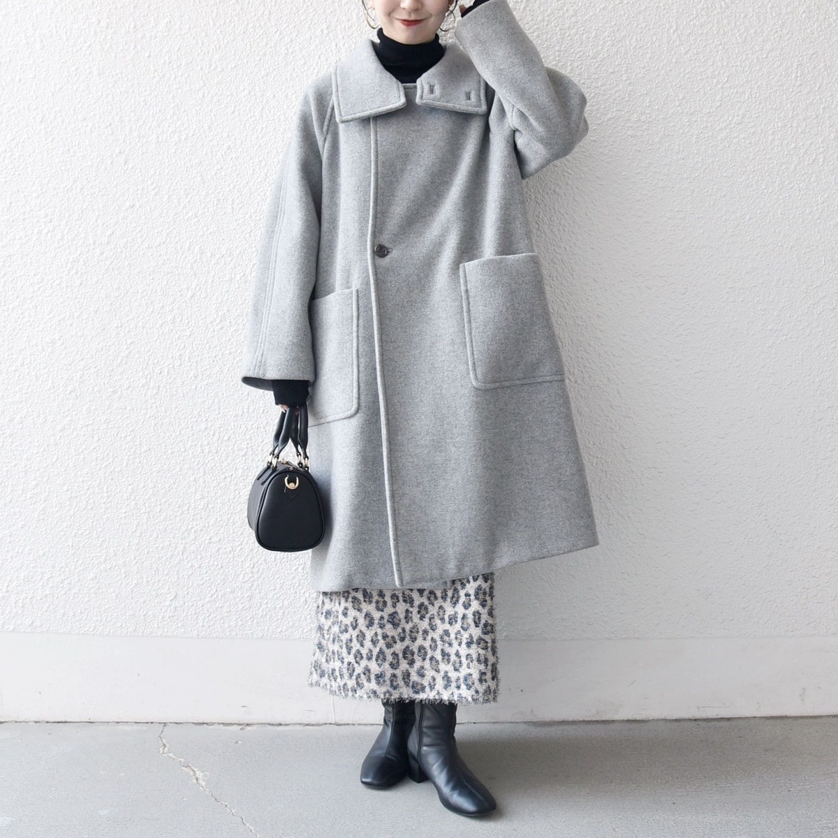 ジャーナルスタンダードスーパー140ハイネックテントコート スーパー140ハイネックテントコート | ジャーナルスタンダード