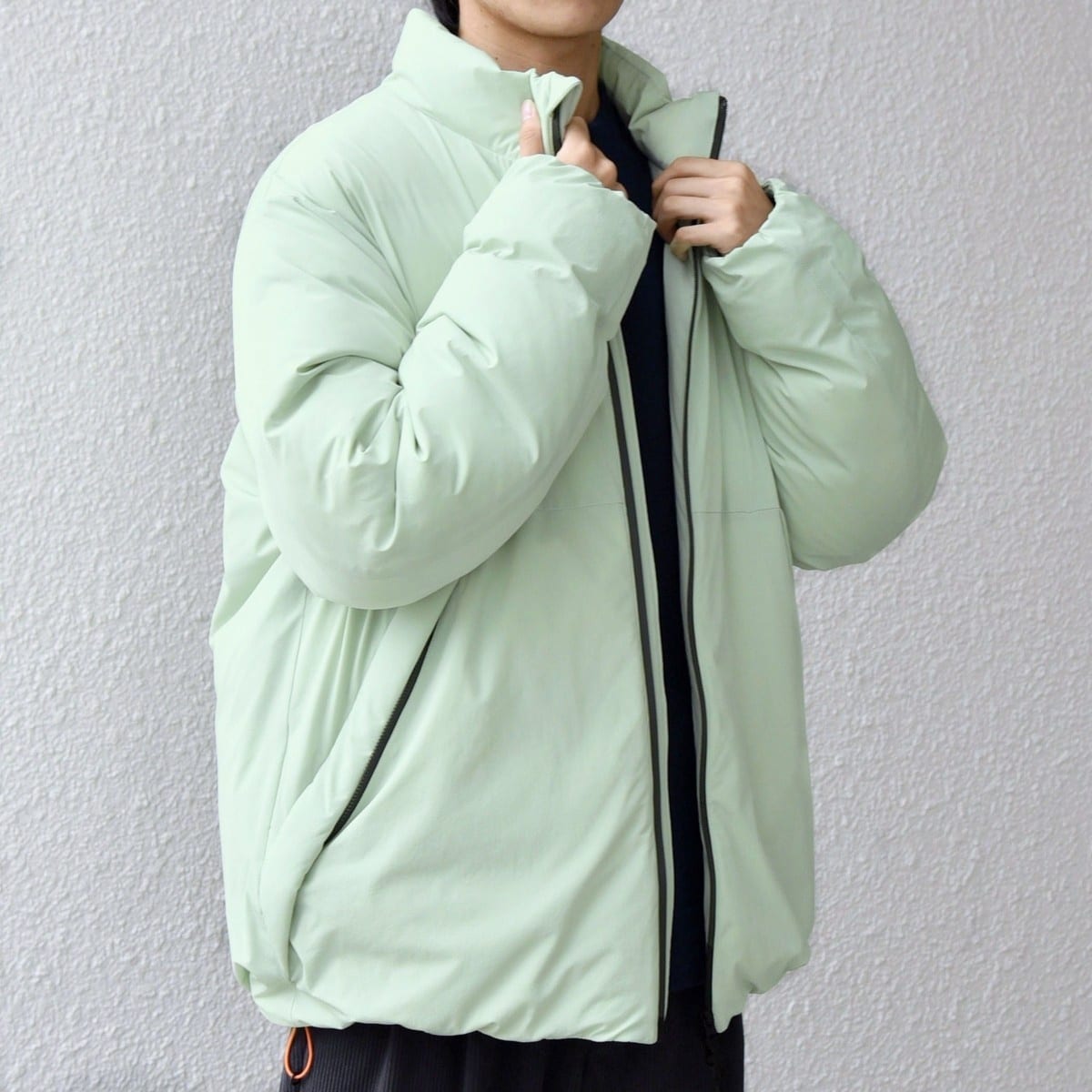 SHIPS any:〈撥水/手洗い可能〉スーパーストレッチ スタンドカラー