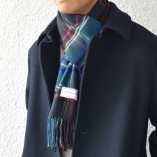 SHIPS any: カシミヤ チェック マフラー