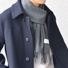 SHIPS any: カシミヤ ソリッド マフラー 25AW