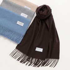 SHIPS any: カシミヤ ソリッド マフラー 25AW