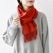 SHIPS any: カシミヤ ソリッド マフラー 25AW