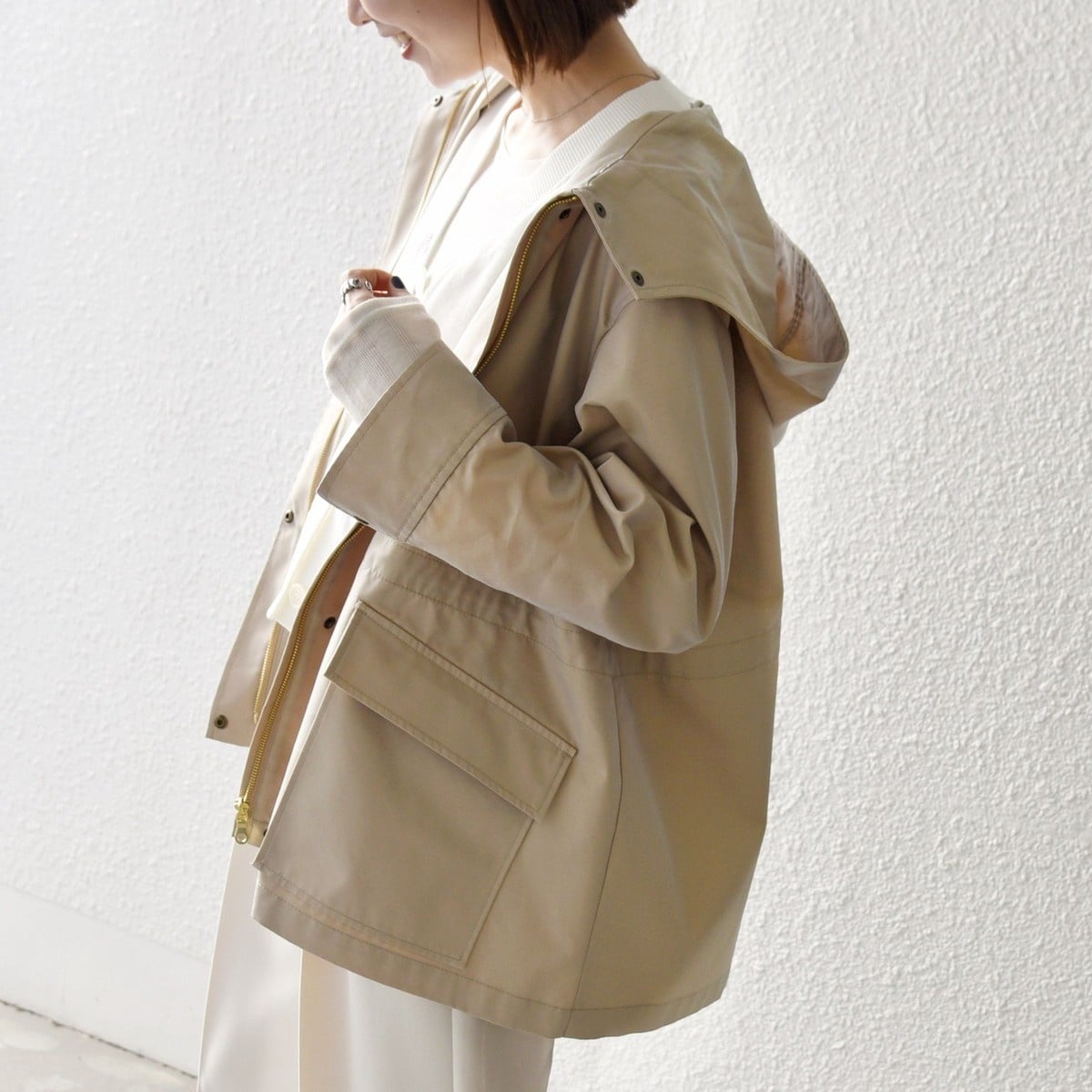 追加》レーヨンリネンハーフスリーブジャケット | スローブ イエナ