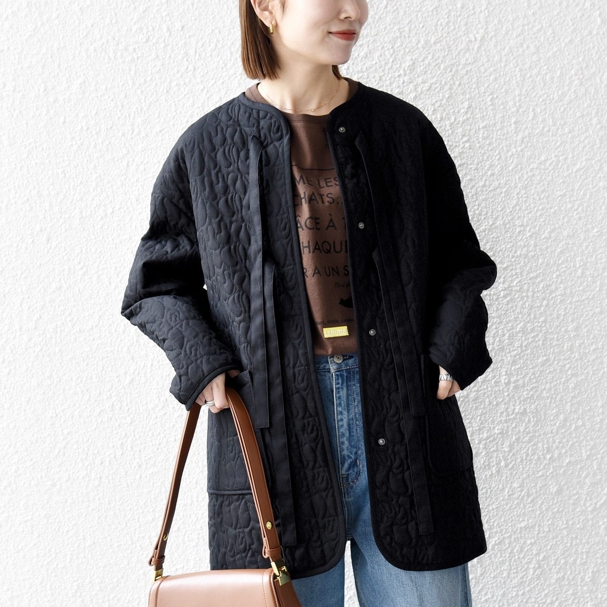 シップス　コクーンショートコート　ノーカラー　Bellandi M セール】 Bellandi SUPER130 コクーン ショート コート ◇ （その他