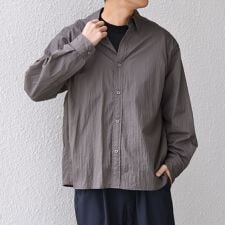 SHIPS any:〈洗濯機可能〉ワッシャーナイロン ライト シアー シャツ◇