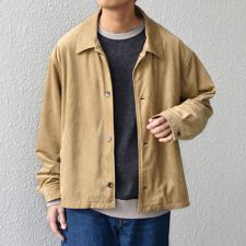 SHIPS any: ピーチスキン リラックス ポケット ボタン ブルゾン 