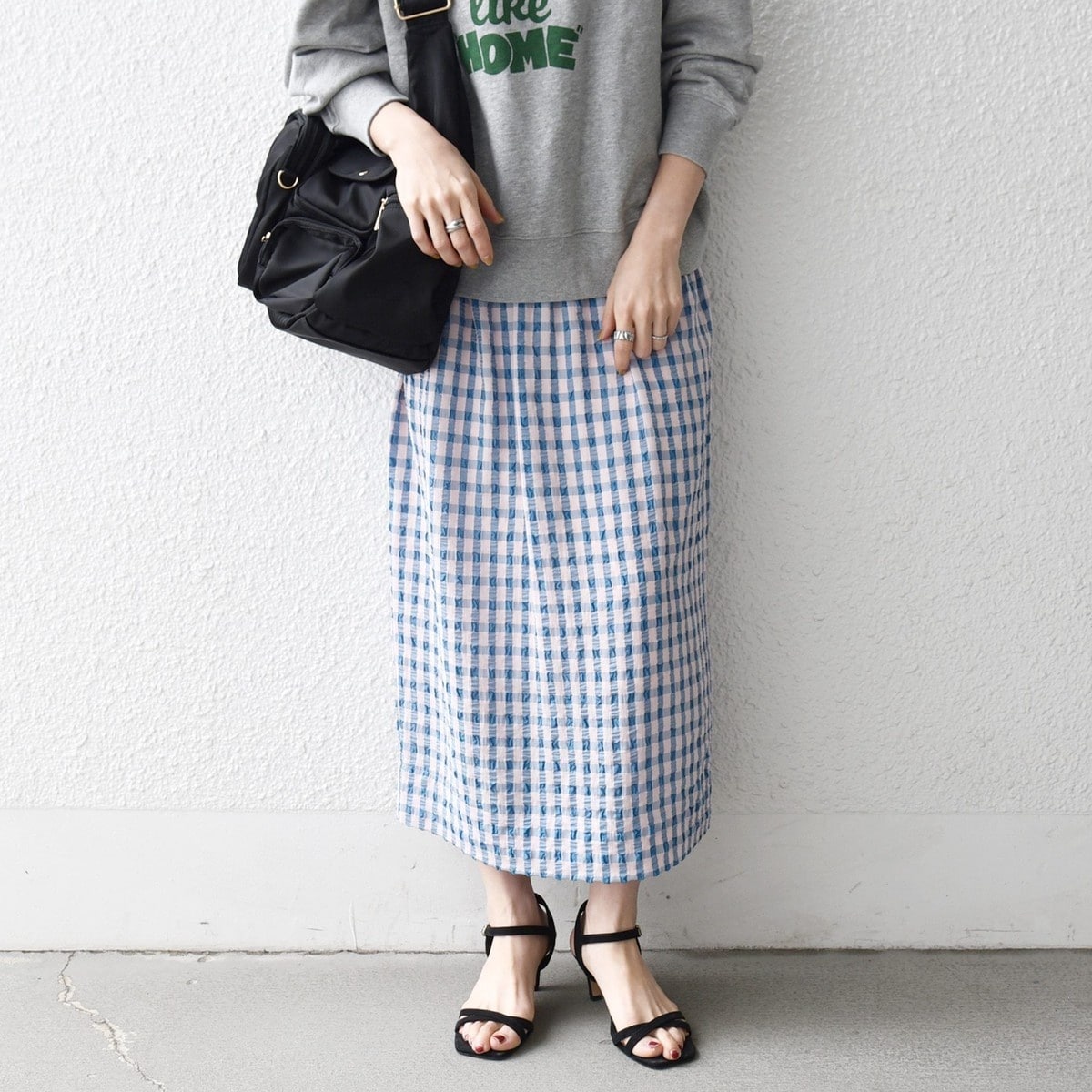 ウール混 チェック タイト スカート（セットアップ対応） | シップス
