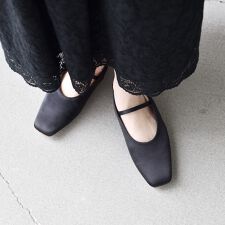 【SHIPS any別注】eblouna: スクエア スリングバック パンプス