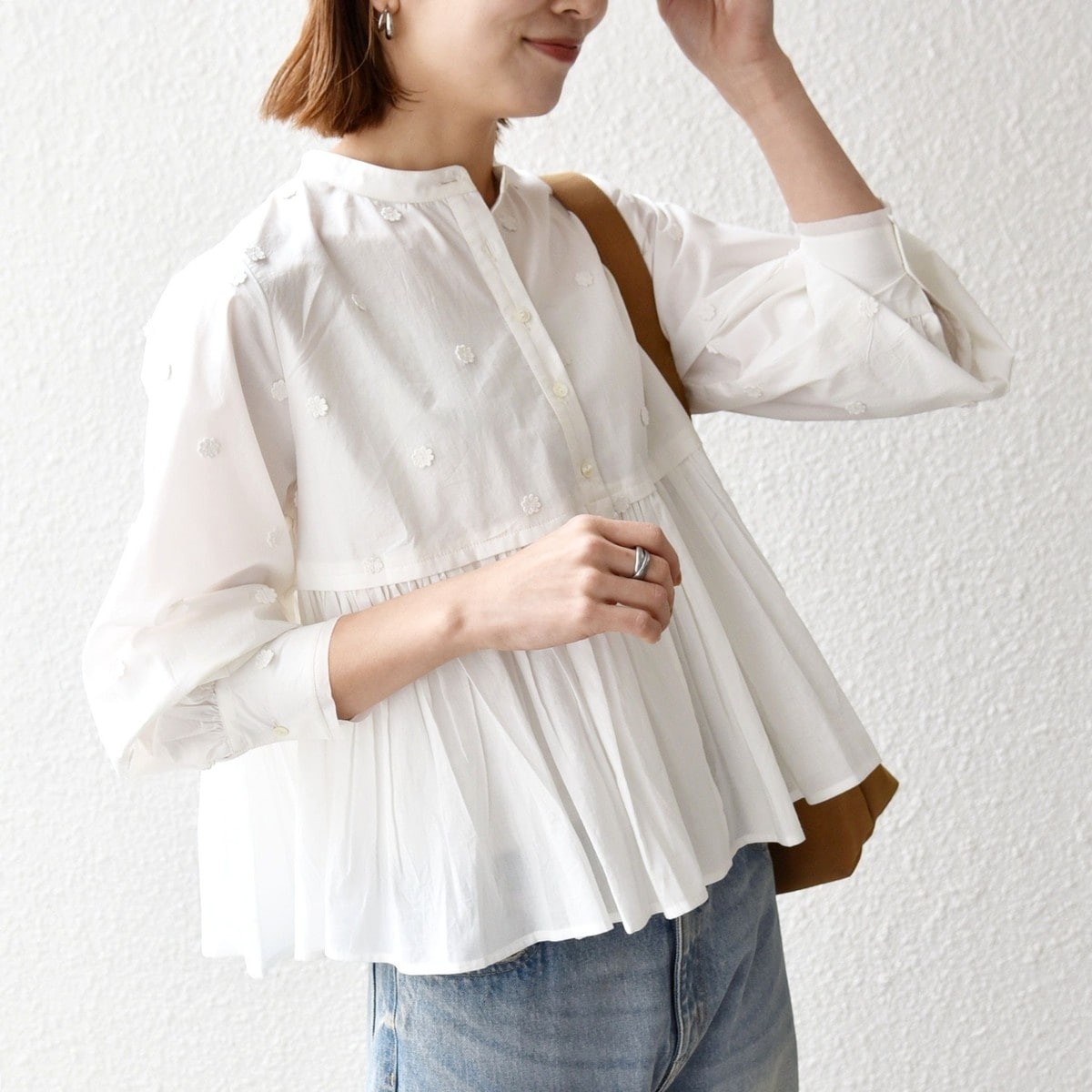 SHIPS any:〈洗濯機可能〉REPREVE レギュラーカラー ルーズ ポケット