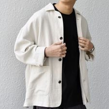 SHIPS any:〈洗濯機可能〉NOVELTEX リネン/コットン ワッフル シャツ ジャケット◇