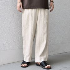 SHIPS any: 〈洗濯機可能〉NOVELTEX リネン フリーサイズ リラックス イージー パ