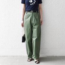 SHIPS any:〈洗濯機可能〉チノ ハイウエスト セミワイド パンツ