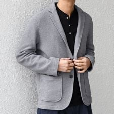 SHIPS any:〈洗濯機可能〉TEXBRID(R) リネン混 タックハニカム ニッティング ジャ