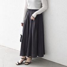 《予約》SHIPS any:〈手洗い可能〉ギャザー ガウチョ イージー パンツ