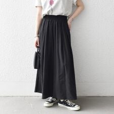 SHIPS any:〈手洗い可能〉ギャザー ガウチョ イージー パンツ