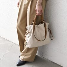 《予約》SHIPS any: 2WAY バイカラー A4 ドロスト トート バッグ