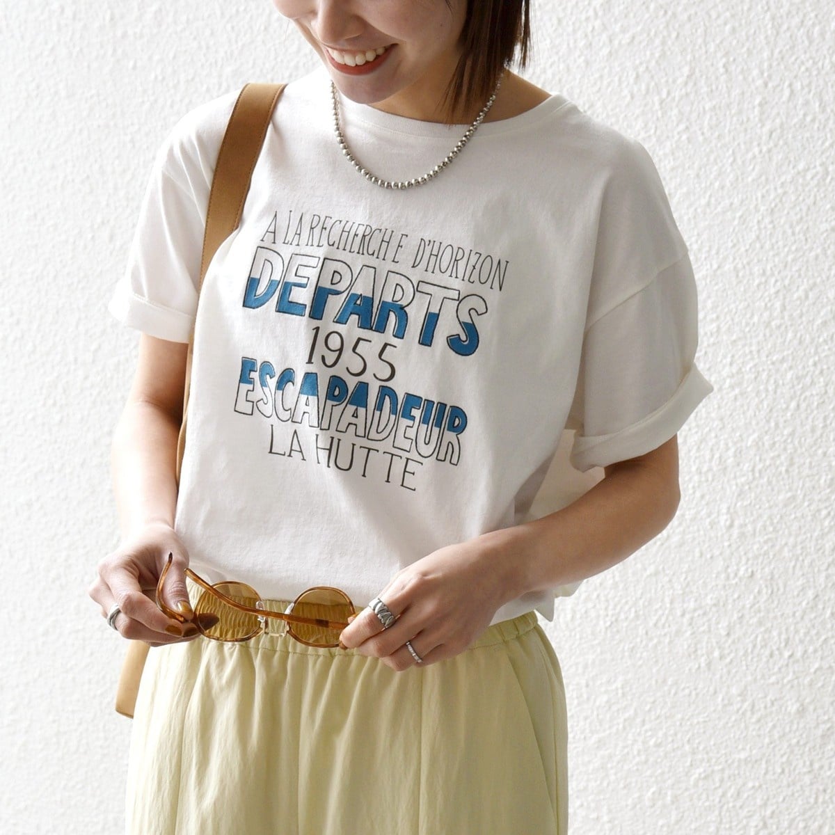 [�}���C]�ySHIPS any�ʒ��zLa Hutte:�q����@�\�r�f�U�C�� ���S �v�����g TEE 26SS/�V�b�v�X �G�j�B�iSHIPS any�j �z���C�g�n2