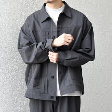 SHIPS any:〈撥水/軽量/ストレッチ〉SOLOTEX(R) シアサッカー トラック ブルゾン