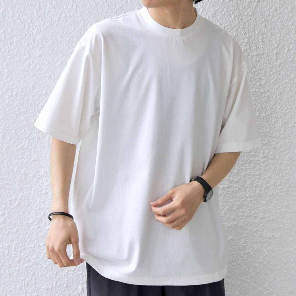 SHIPS any:〈洗濯機可能〉JAPAN MADE ライト ペーパー クルーネック T 