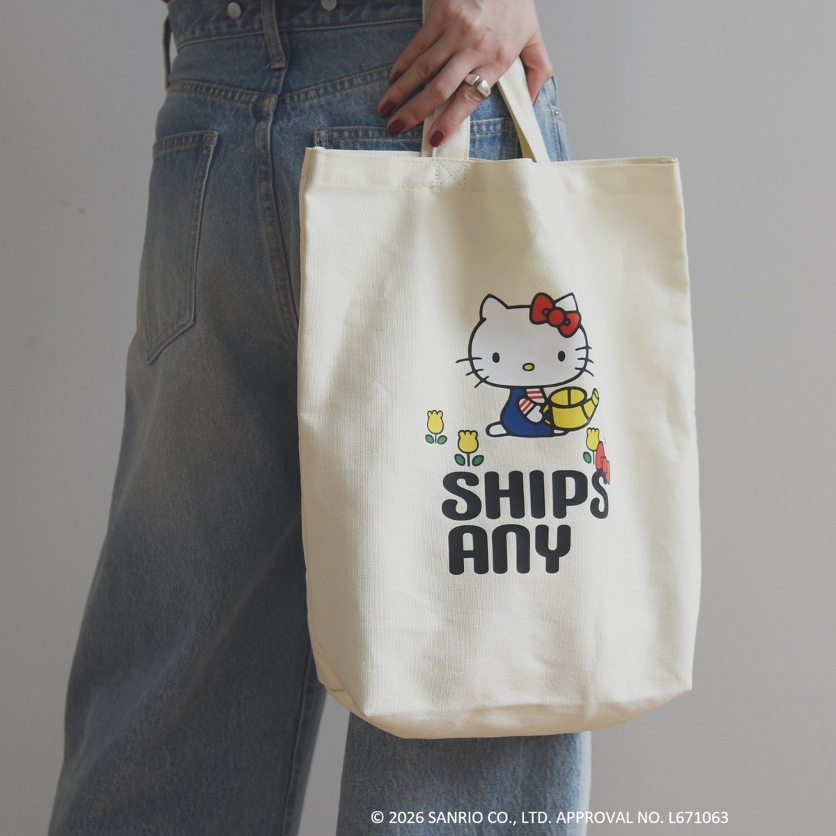 [�}���C]Hello Kitty × SHIPS any: �n���[�L�e�B �v�����g �g�[�g�o�b�O/�V�b�v�X �G�j�B�iSHIPS any�j �i�`������