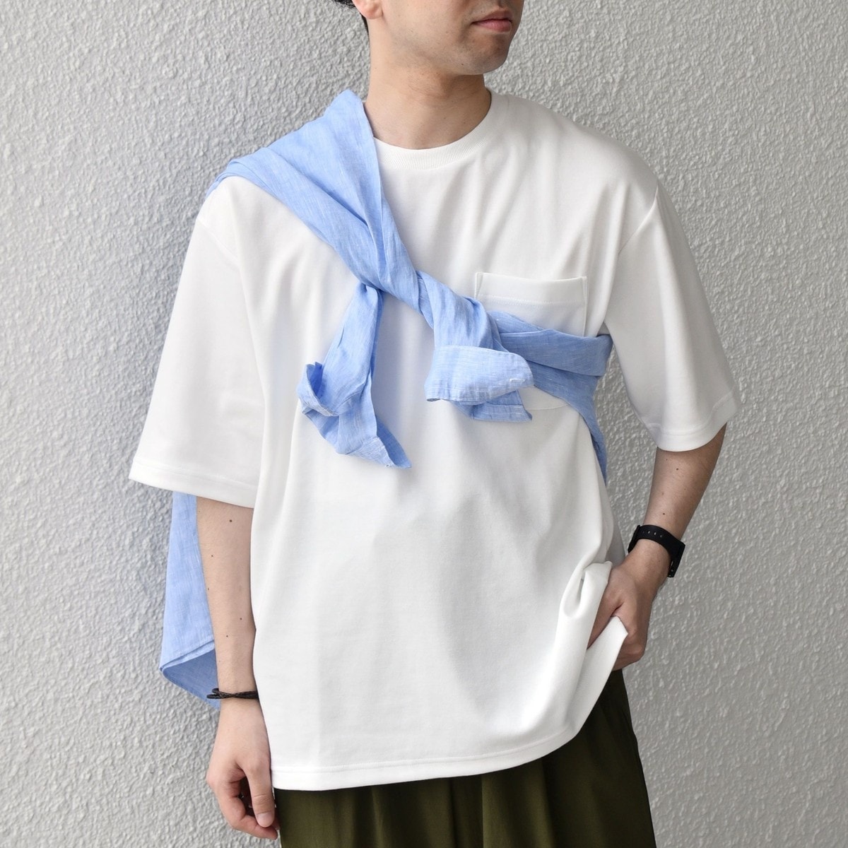 SHIPS any:〈接触冷感〉COOL TOUCH スムース リラックス ポケット T
