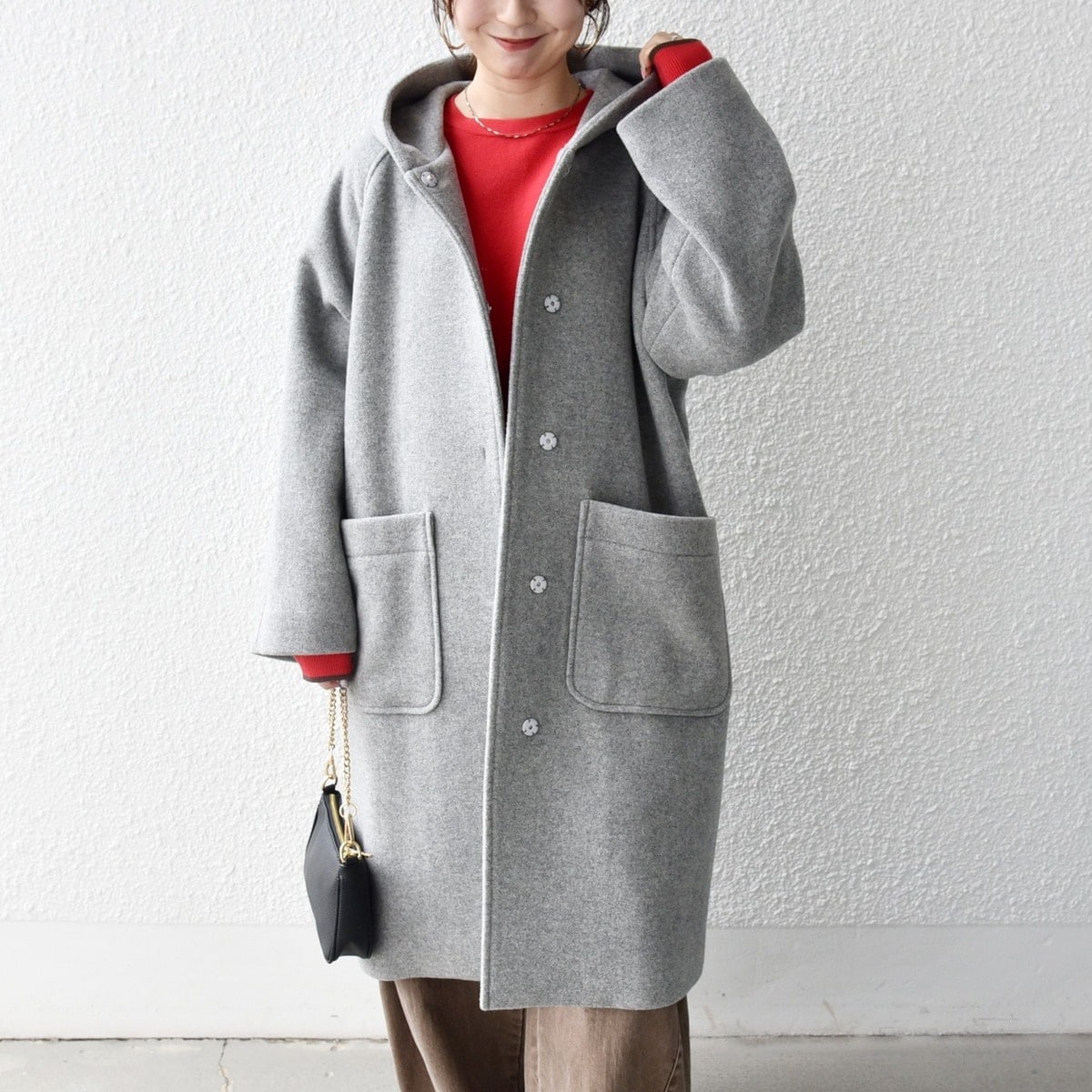 予約》PURE WOOL ロング フーディー コート | シップス エニィ(SHIPS