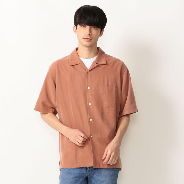 希少 ワイズ 上質 オープンカラー Aライン デザイン 半袖 シャツ ワンピース 希少 ワイズ 上質 オープンカラー Aライン デザイン 半袖 シャツ