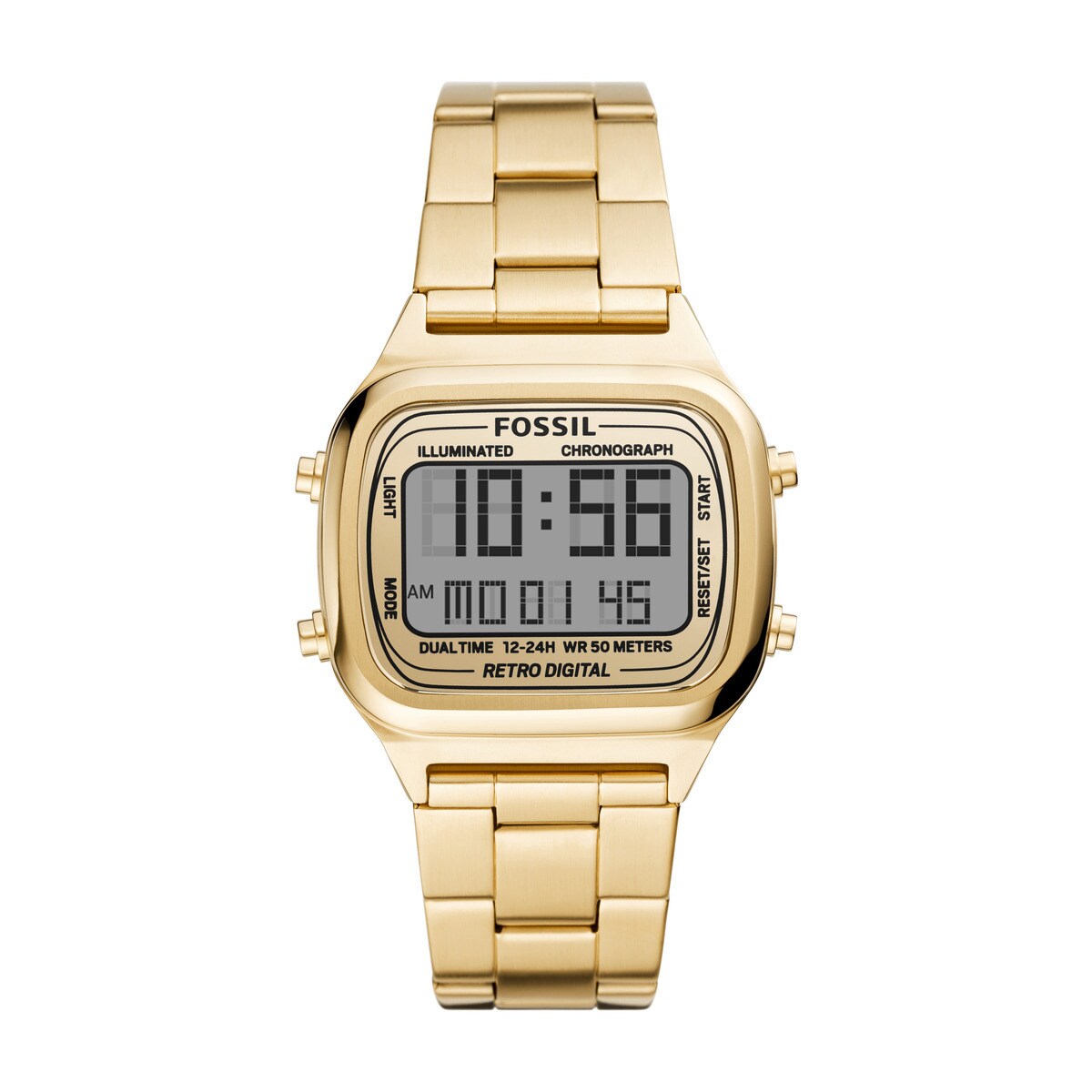 希少 FOSSIL RETRO DIGITAL FS5843 腕時計 ゴールド RETRO DIGITAL レトロデジタル【国内正規品】FS5843 | フォッシル