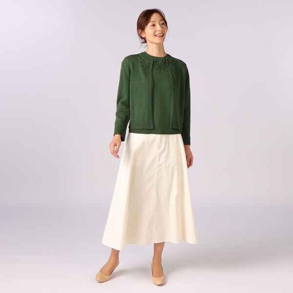 エンブロイダリーニットカーディガン | スキャパ(SCAPA) | マルイ