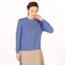 コーラルパッチワークニット