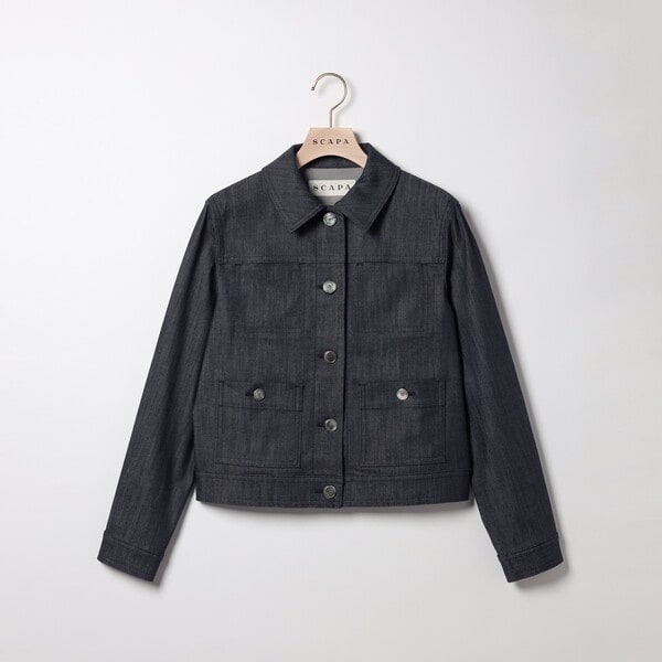 SCAPA（スキャパ）刺繍入りライトジャケット Lサイズ グレー SCAPA（スキャパ）刺繍入りライトジャケット Lサイズ グレー SCAPA