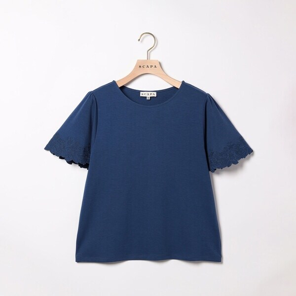 SCAPA Lサイズ / スキャパエルサイズ Liberty Printアーカイブフリル袖カットソー Liberty Printアーカイブフリル袖カットソー｜カットソー｜SCAPA