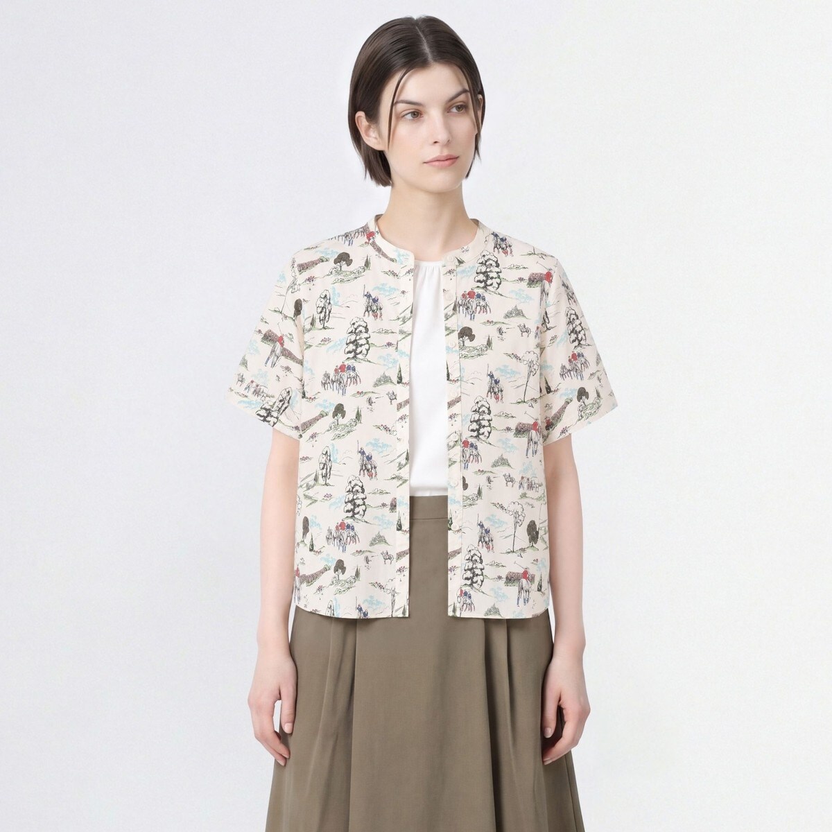 Liberty Printポロチームブラウス | スキャパ(SCAPA) | マルイウェブ 
