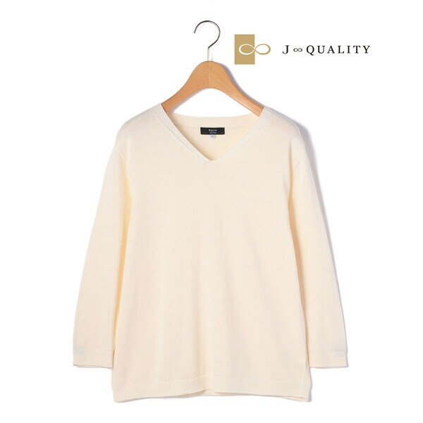 KEITH / キース 【J∞QUALITY 】コンパクトコットンニット J∞QUALITY 】コンパクトコットンVネックニット | キース(KEITH