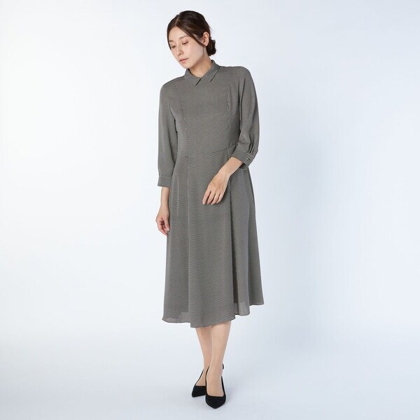 キース（KEITH）/【Lサイズ】ハウンドトゥースプリントワンピース Lサイズ】ハウンドトゥースプリントワンピース | キース(KEITH