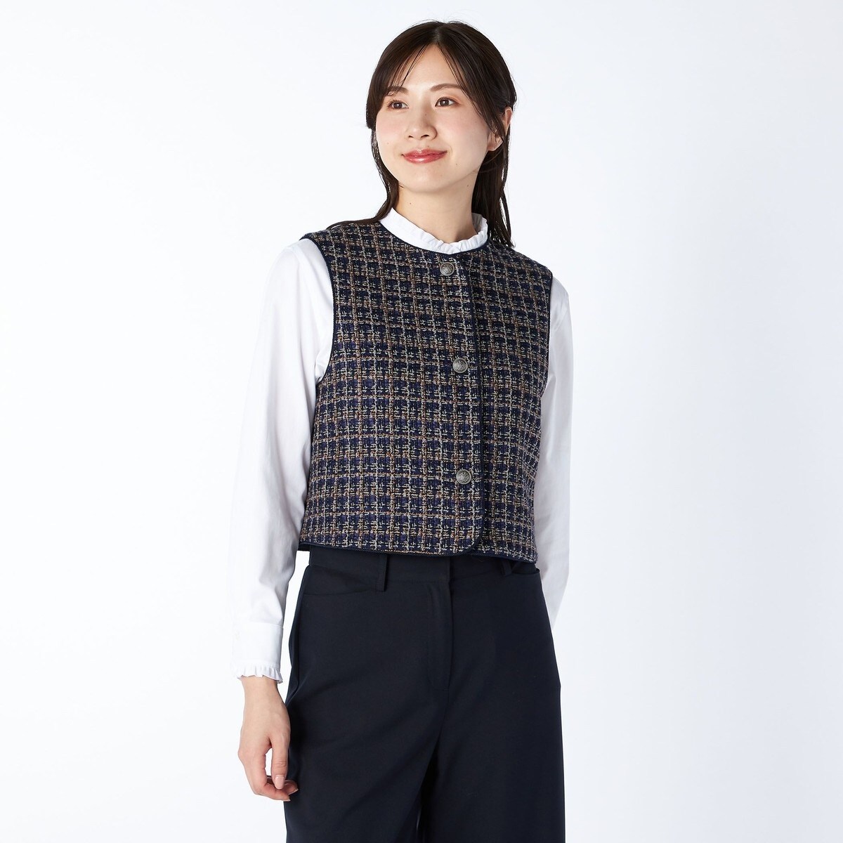 etre relie】フェイクムートンボンディングベスト | エトレリー(etre