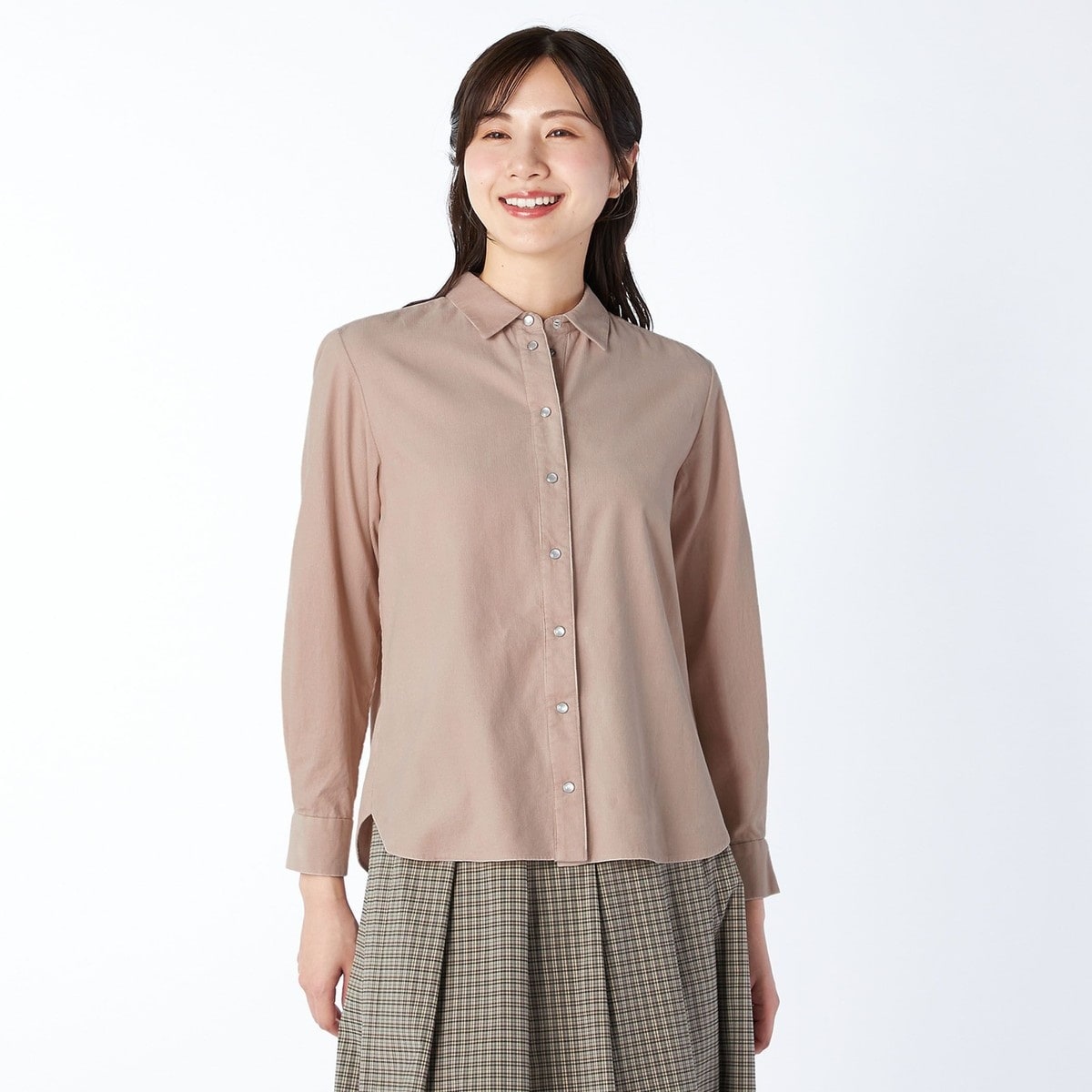 KEITH / キース ソフトポプリンブラウス Lサイズ】シャツコール