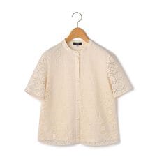 【Lサイズ】クロッシェレースカットソー