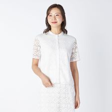 【Lサイズ】クロッシェレースカットソー