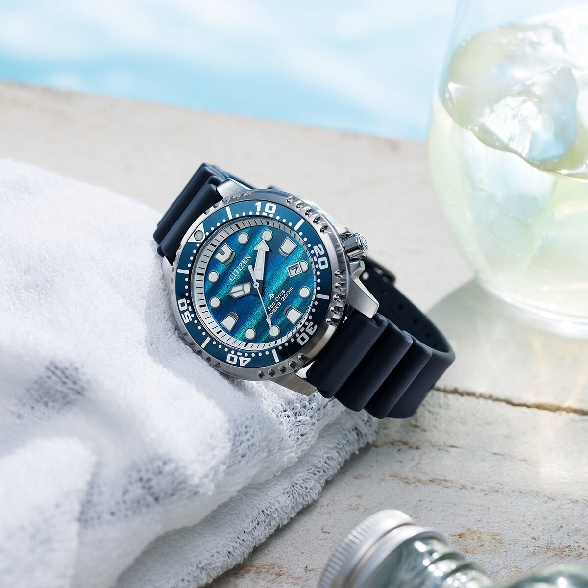 [�}���C]MARINE�V���[�Y �G�R�E�h���C�u �_�C�o�[200m �y�������K�i�z BN0156-13W/�v���}�X�^�[�iPROMASTER�j