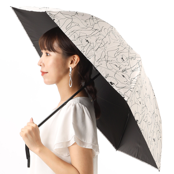 ビューランス ドローイング柄 晴雨兼用傘（折り畳みミニ傘） | ビュー