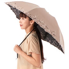 【 Beaurance 】刺繍晴雨兼用パラソル（折り畳み・ミニ傘）