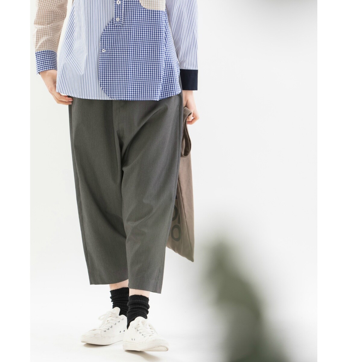 ギャバ 6分丈サルエルパンツ