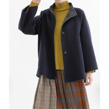 Cornet 毛抜き合わせミドル丈リバーシブルコート | ノップドゥノッド 