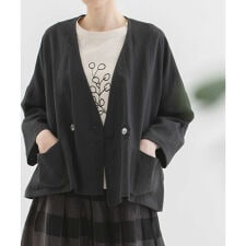 リネンコットンパナマカーディジャケット