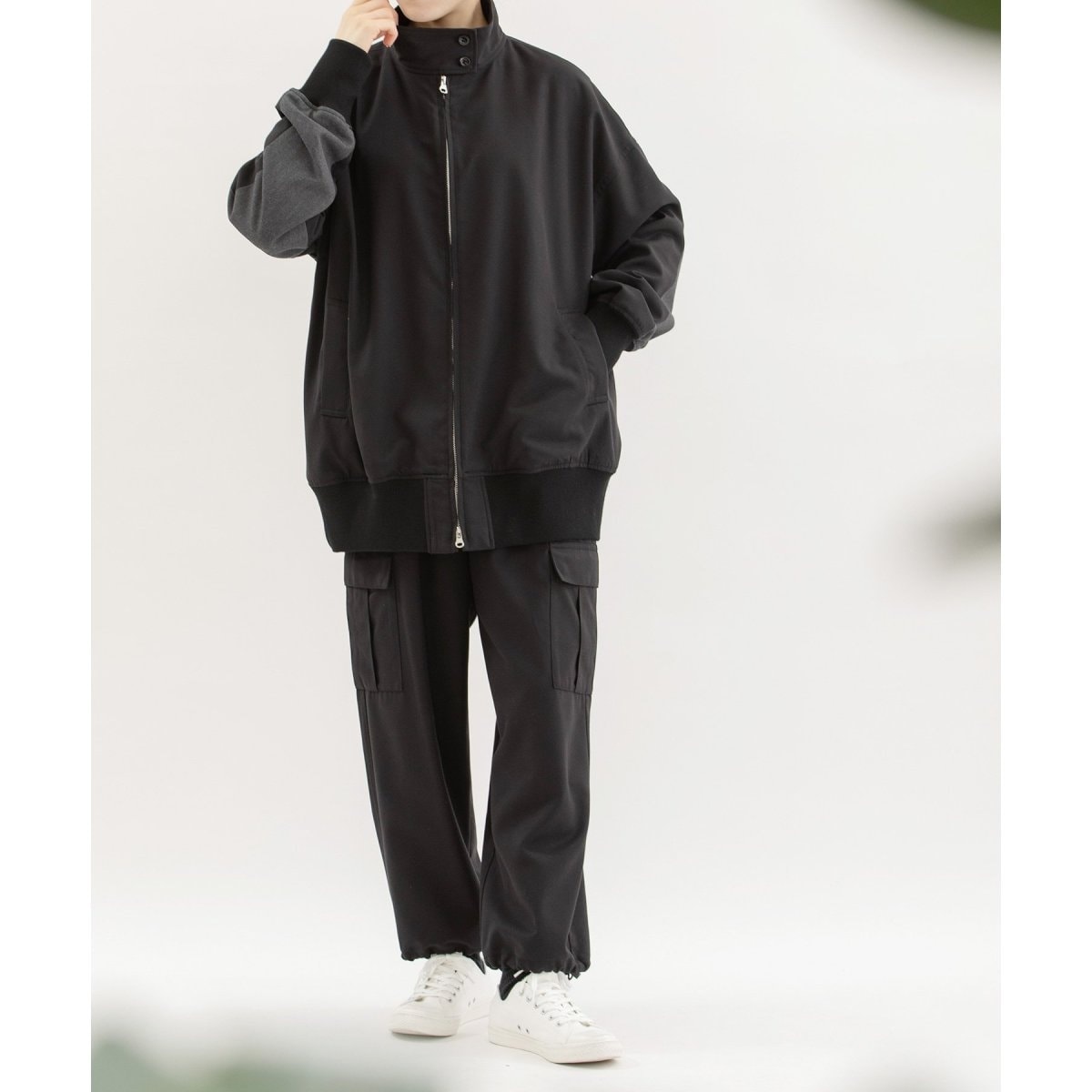 Spick and Span P/Ny 撥水スノーカモパーカーコート 黒 36 追加》P/Ny 撥水スノーカモパーカーコート（ミリタリー）｜Spick