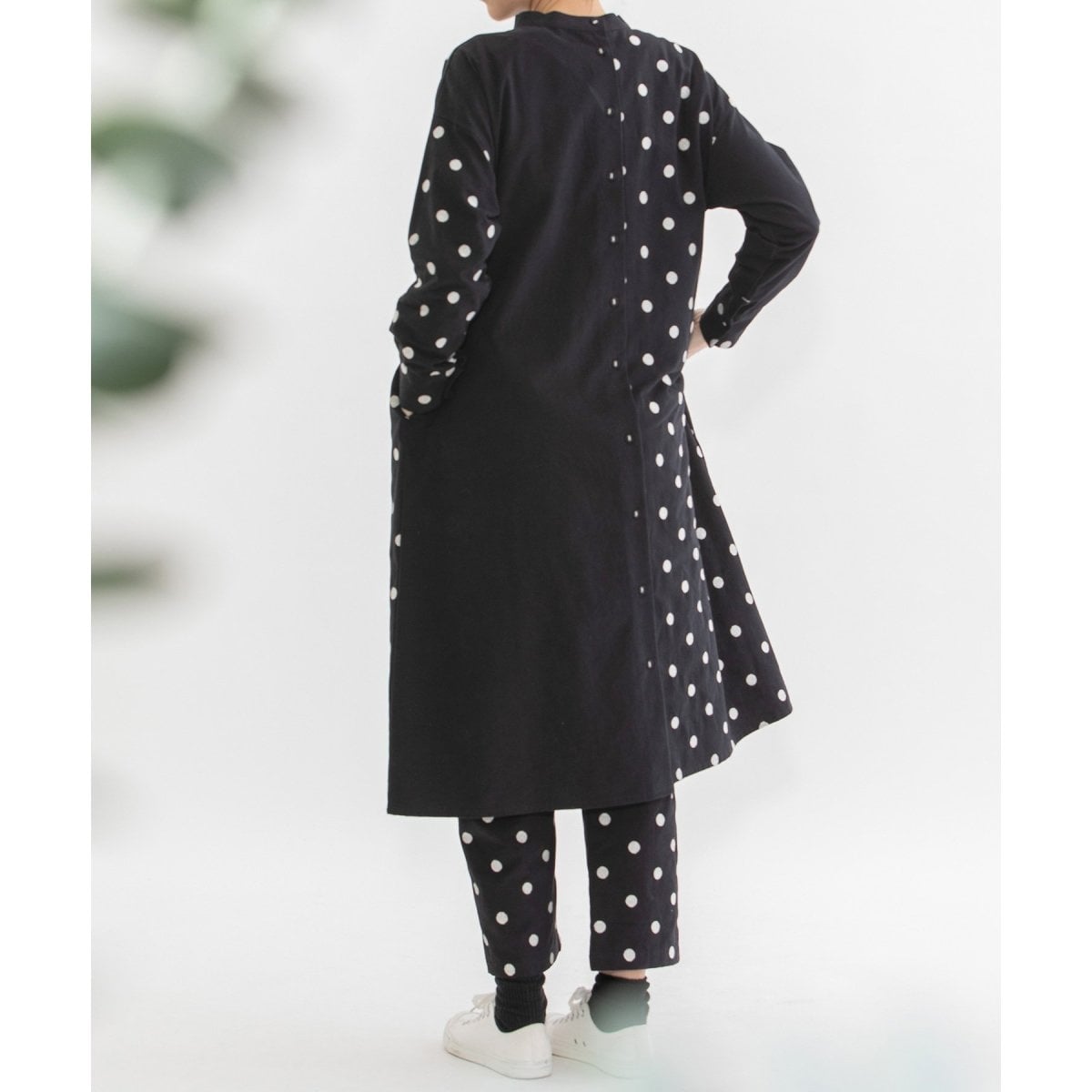 リネンレーヨンライン刺繍2wayワンピース | ノップドゥノッド